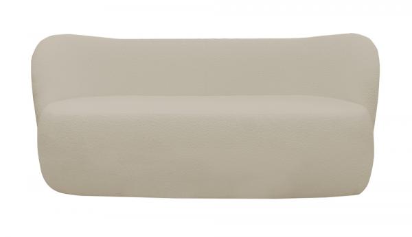 SELSEY Sofa trzyosobowa Kafifi jasnobeżowa boucle