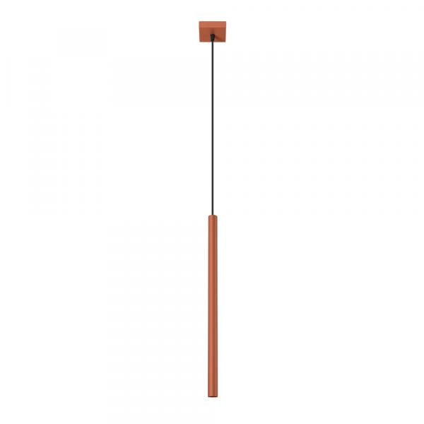 SELSEY Lampa wisząca Pastelo 1 ochra czerwona