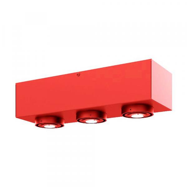 SELSEY Lampa sufitowa Boxie x3 LEGO czerwona