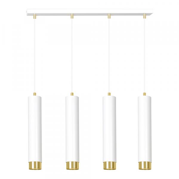 SELSEY Lampa wisząca Morcone biała x4