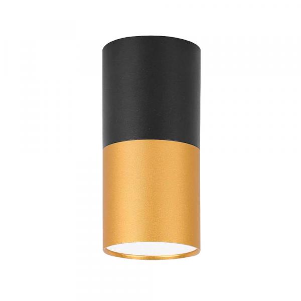 SELSEY Spot Elvenes czarny ze złotą wstawką średnica 5,8 cm