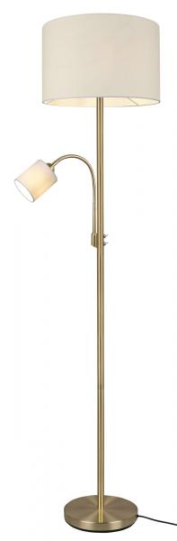 SELSEY Lampa podłogowa Hotel x2 beżowo-złota