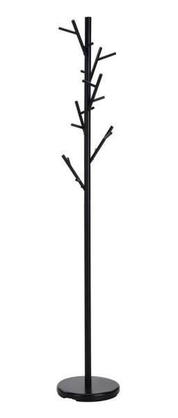 SELSEY Wieszak wolnostojący Maurry 176 cm czarny/ dąb naturalny