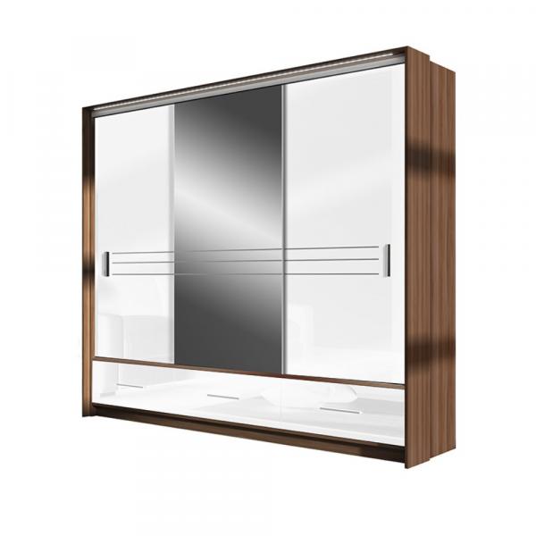 SELSEY Szafa przesuwna z lustrem Primker 250x225x61 cm
