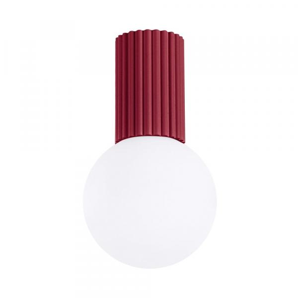 SELSEY Plafon Halo burgund IP44