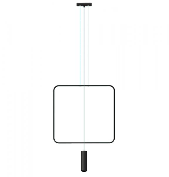 SELSEY Lampa wisząca Blumify 61 cm czarna