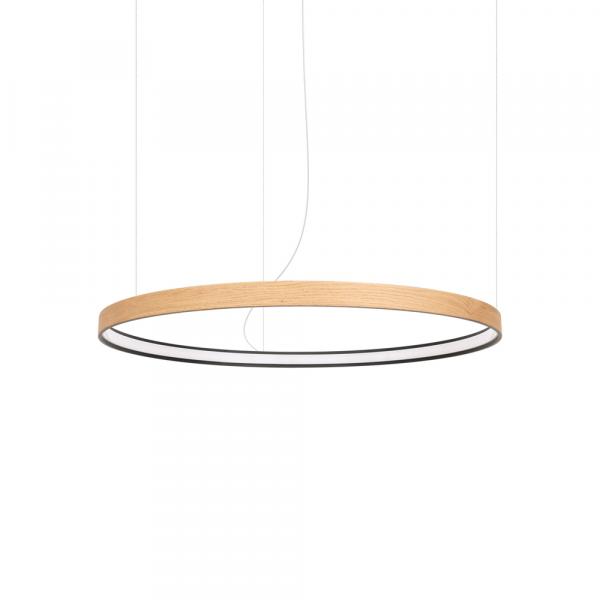 SELSEY Żyrandol Rio Eik LED 78 cm naturalne drewno 3000K