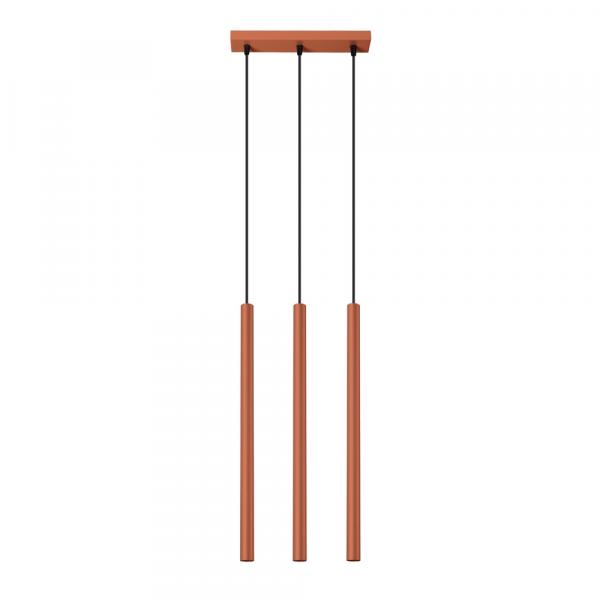 SELSEY Lampa wisząca Pastelo 3 ochra czerwona