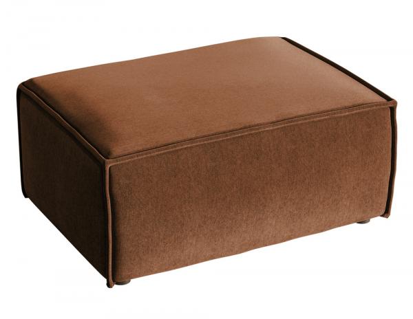 SELSEY Pufa Copertino 65x90 cm miedziana welur hydrofobowy