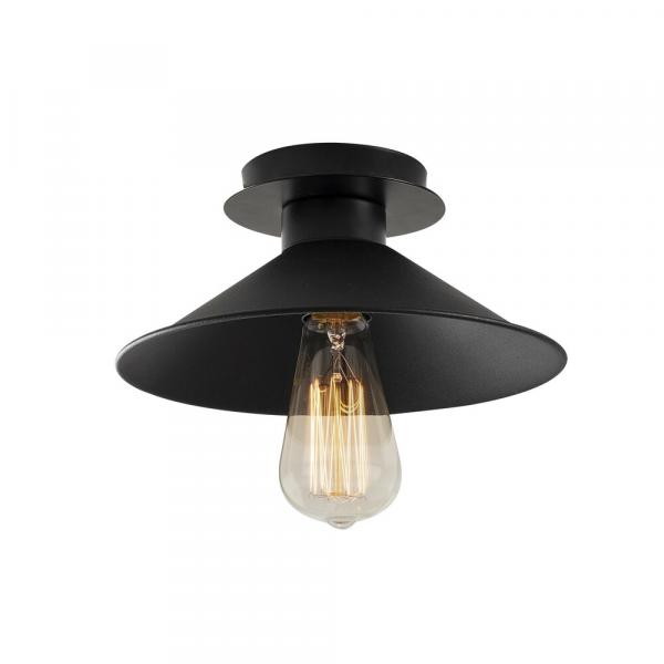 SELSEY Lampa wisząca Staice kapelusz średnica 24cm czarna