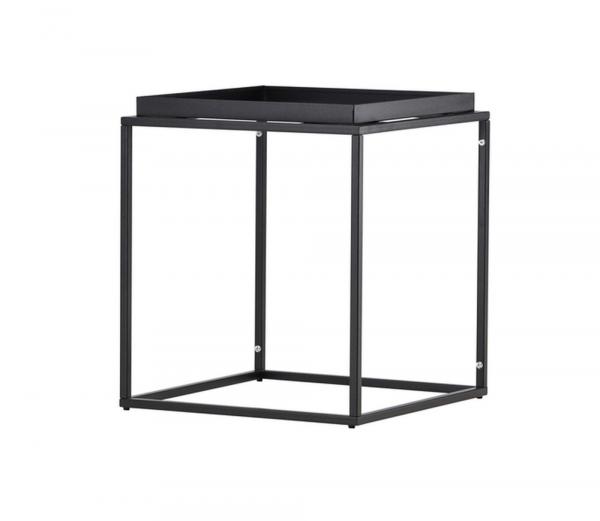 SELSEY Stolik boczny Abaneo 45x45 cm stalowy czarny