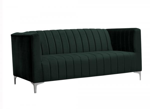 SELSEY Sofa dwuosobowa Paramaribo butelkowa zieleń welur