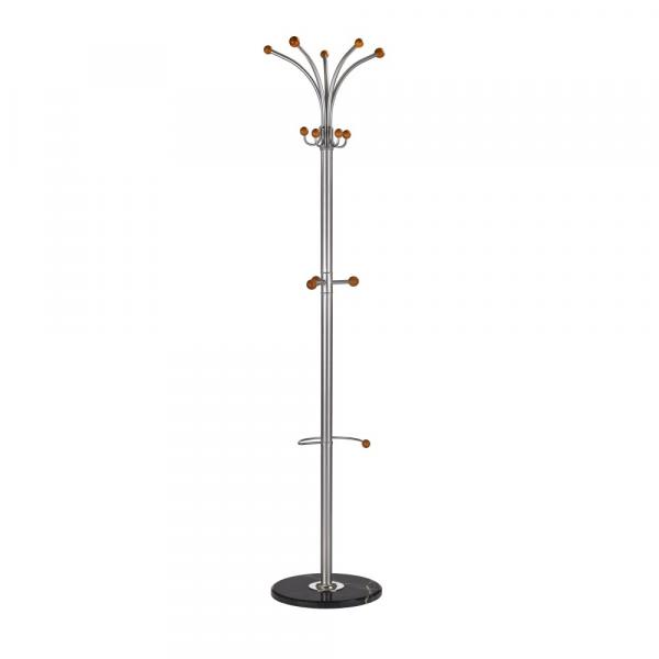 SELSEY Wieszak stojący Muxia 180 cm srebrny