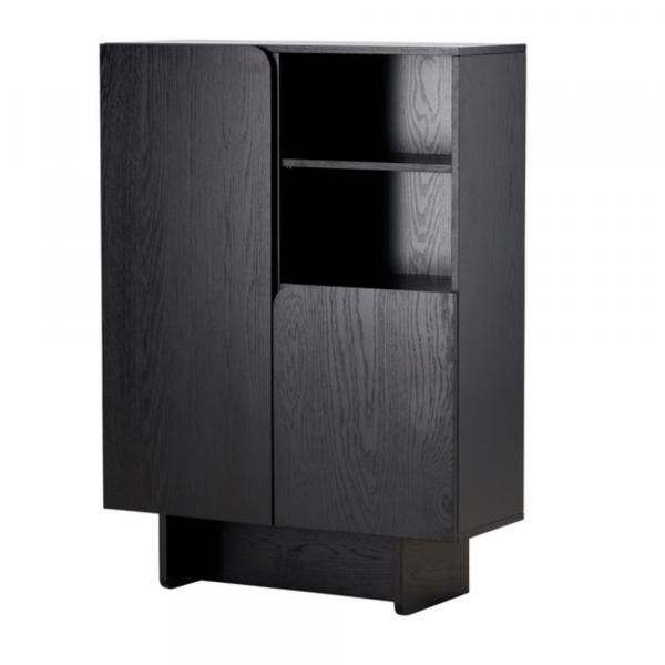 SELSEY Komoda dwudrzwiowa Divilly 110 cm dąb czarny