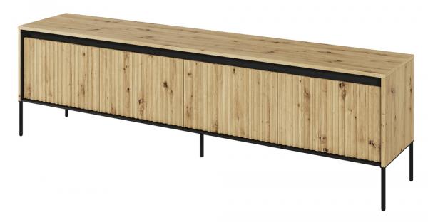 SELSEY Szafka RTV Trend 193 cm z LED Dąb artisan