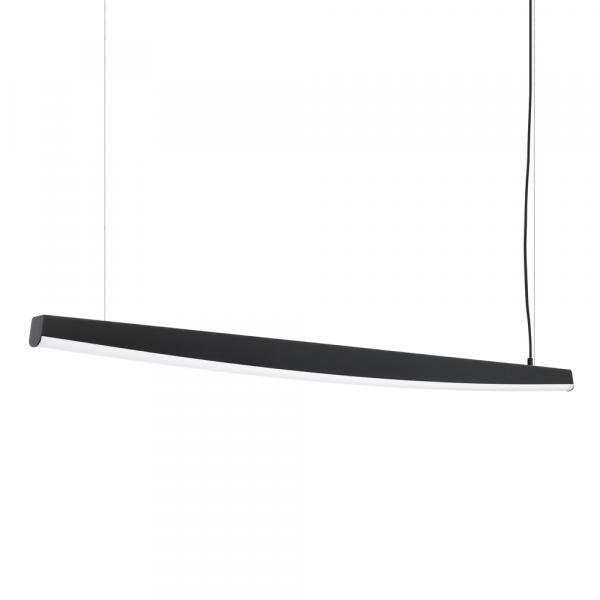 SELSEY Lampa wisząca Jorun LED 150 cm czarna 3000K