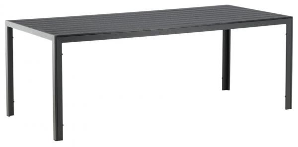 SELSEY Stół ogrodowy Buress prostokątny 205x90 czarny