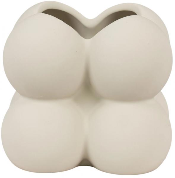 SELSEY Osłonka na doniczkę Imully ceramiczna beżowa