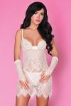 Rękawiczki Leela LC 90355 Lucie Deirre White Biały Collection LivCo Corsetti Fashion