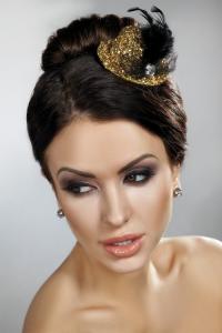 Mini Top Hats Yelow Żółty LC 12020 Model 12 LivCo Corsetti Fashion