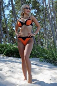 Strój kąpielowy Lasair Orange Pomarańczowy LC 19061 LivCo Corsetti Fashion