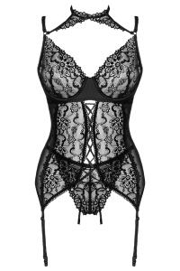 Gorset Giellandra Black Czarny For The Senses Collection LivCo Corsetti Fashion