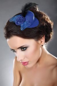 Mini Top Hats Blue Niebieski LC 12019 Model 11 LivCo Corsetti Fashion