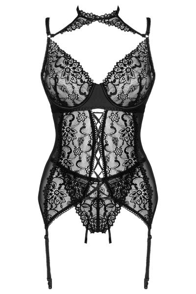 Gorset Giellandra Black Czarny For The Senses Collection LivCo Corsetti Fashion