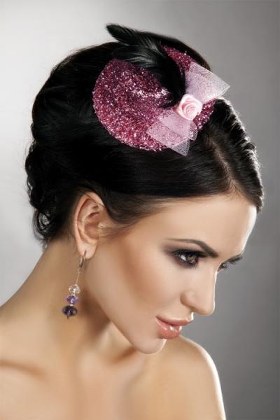 Mini Top Hats Pink Różowy LC 12021 Model 14 LivCo Corsetti Fashion