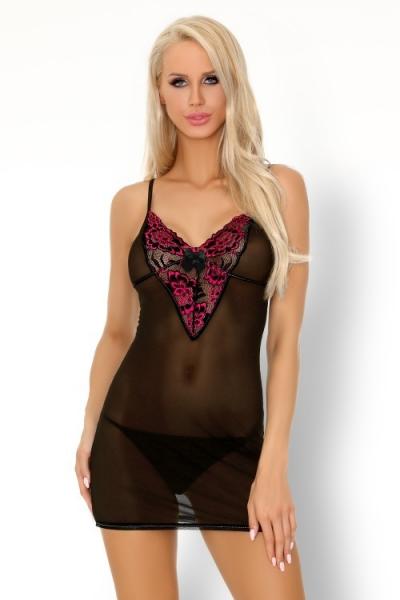 Zmysłowa Koszulka Damska Loritan LC 99185 Love Potion Black Czarny Collcetion LivCo Corsetti Fashion