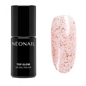 Top hybrydowy Top Glow Rose Gold Flakes 7,2 ml