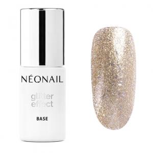 Do -85% taniej | Baza hybrydowa Glitter Effect Base Gold Twinkle 7,2 ml