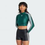 3-Stripes Cropped Long-Sleeve Top