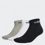 Linear Ankle Socks Cushioned Socks 3 Pairs