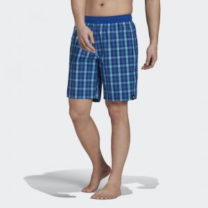 Classic-Length Check Swim Shorts