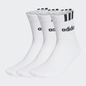 3-Stripes Linear Half-Crew Cushioned Socks 3 Pairs