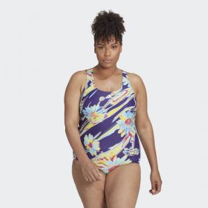 Positivisea 3-Stripes Graphic Swimsuit (Plus Size)