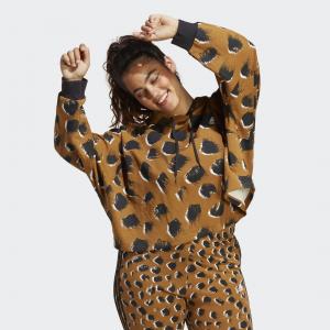 Essentials 3-Stripes Animal Print Hoodie (Plus Size)