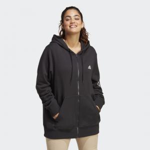 Essentials Linear Full-Zip French Terry Hoodie (Plus Size)