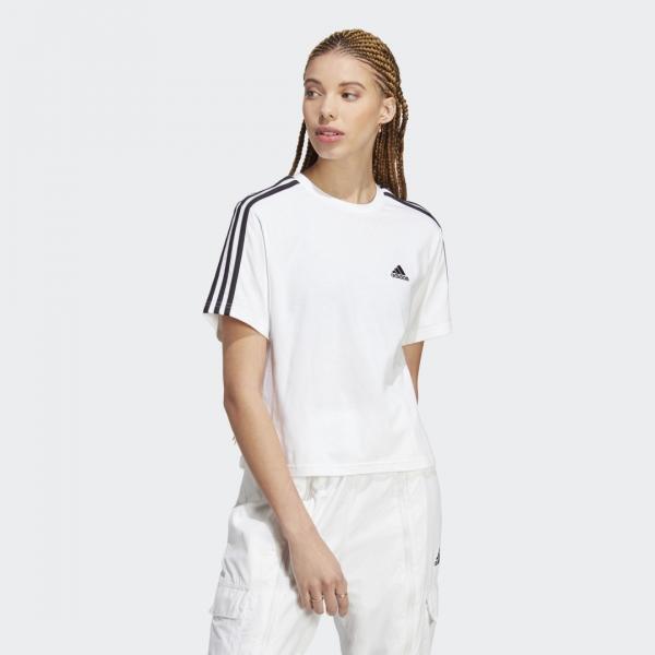 Essentials 3-Stripes Single Jersey Crop Top