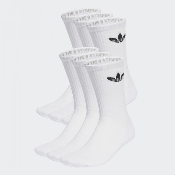 Trefoil Cushion Crew Socks 6 Pairs