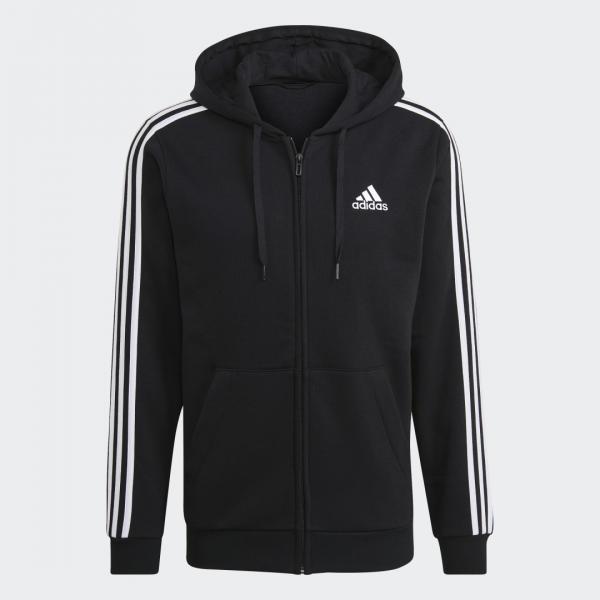 Essentials Fleece 3-Stripes Full-Zip Hoodie