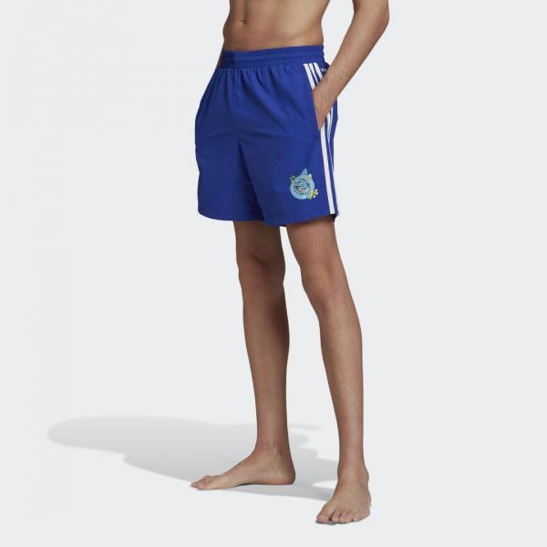 Graphic Stoked Fish Swim Shorts