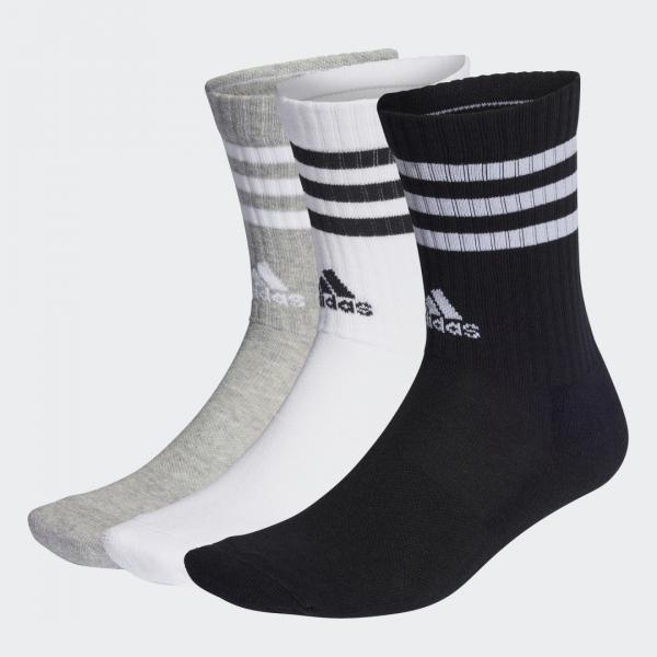 3-Stripes Cushioned Crew Socks 3 Pairs