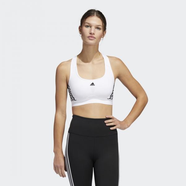 Adidas Powerreact Training Medium-Support 3-Stripes Bra