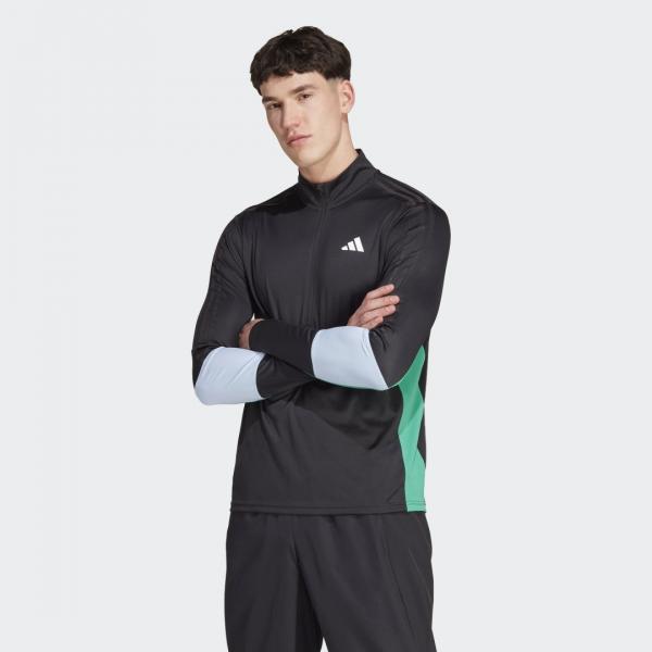 Training Colorblock Quarter-Zip Long Sleeve Tee