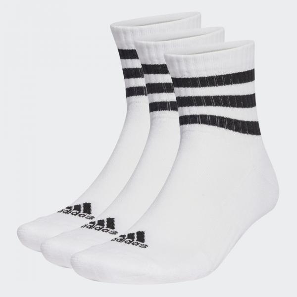 3-Stripes Cushioned Sportswear Mid-Cut Socks 3 Pairs