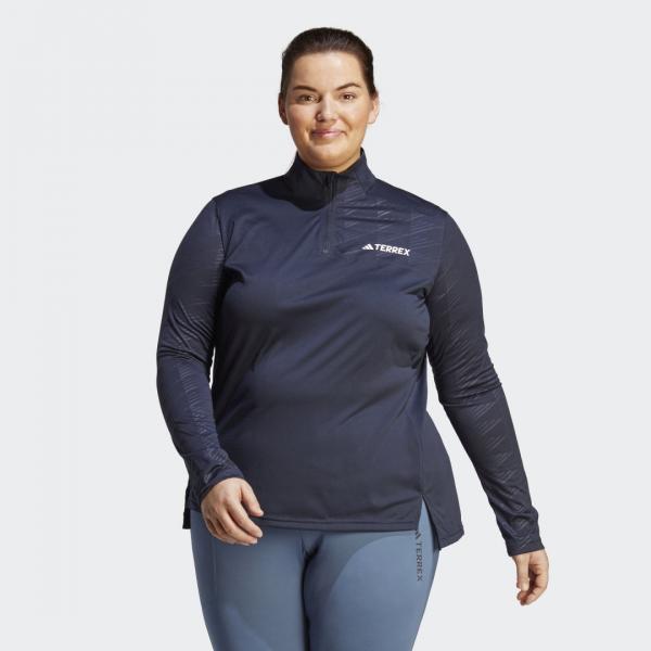 Terrex Multi Half-Zip Long Sleeve Tee (Plus Size)