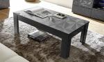 Stolik kawowy prostokątny antracyt połysk 122 x 65 cm Prestige