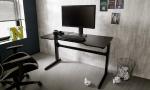 Biurko gamingowe czarne mat 120 cm Racing 2